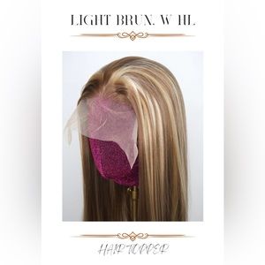 Chelsea Smith Cosmetics hair topper. Cool light brown with blond highlights. NWT